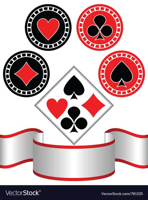 Symbols of playing cards Royalty Free Vector Image