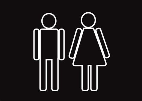 Pictogram Man Woman Sign Icons Toilet Sign Or Restroom Icon 646973