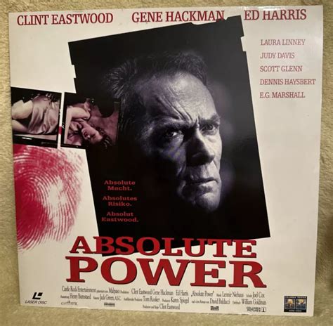 ABSOLUTE POWER Clint Eastwood Gene Hackman Laserdisc LD Laser