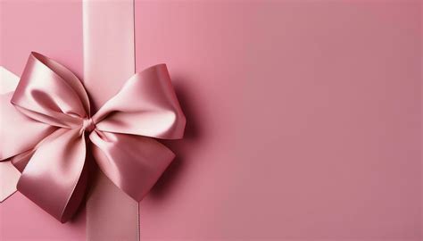 pink bow on a pink background , 24403563 Stock Photo at Vecteezy