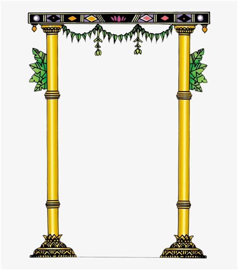 Temple Clipart Border Temple Border Frame Png Free Transparent Png