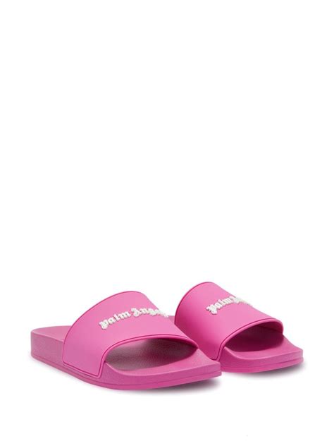 Palm Angels Logo Appliqu Flat Slides Farfetch