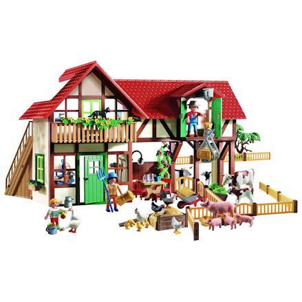 Playmobil 6120: Country Large Farm with Accessories - Toy Farmers