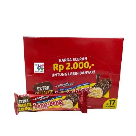 Jual Beng Beng Wafer Cokelat Kemasan Baru 17 Pcs X 25 Gram