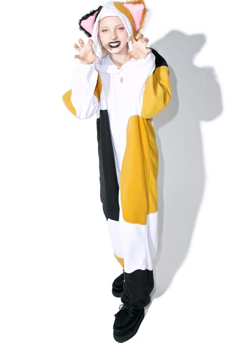 Adult Calico Cat Onesie Dolls Kill