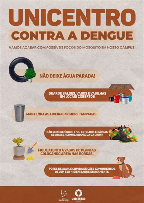 Unicentro Contra A Dengue Câmpus Cedeteg Promove Ações Para Combater A