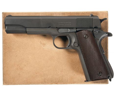 Exceptionally Rare Documented Wwii U S Model 1911a1 Remington Rand Serial Number 1 Pistol With Or