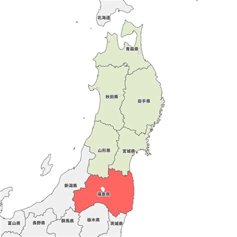 福島県の地図 Map It マップ・イット