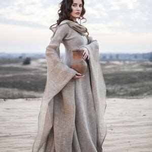 fantasy linen robe wanderer   sackcloth flax linen