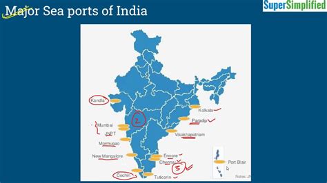 India Sea Ports Map