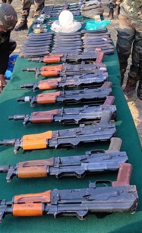 J K Army Recovers Huge Cache Of Arms Ammo During Joint Search