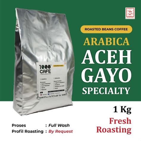 Jual Biji Kopi Arabica Gayo Specialty Full Wash 1Kg Shopee Indonesia