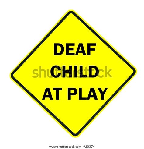 Deaf Child Play Sign Isolated On Stock Illustration 920374 Shutterstock