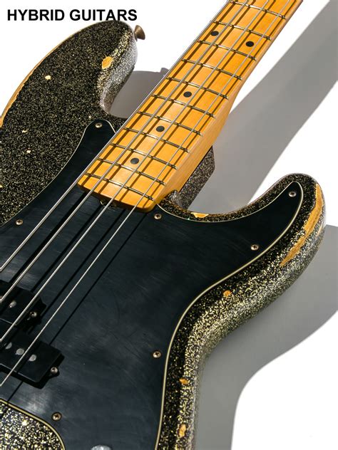 Fender Custom Shop J Signature Precision Bass Heavy Relic Black Gold