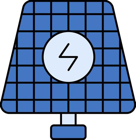 Solar Panel Icon In Blue Color 24190950 Vector Art At Vecteezy