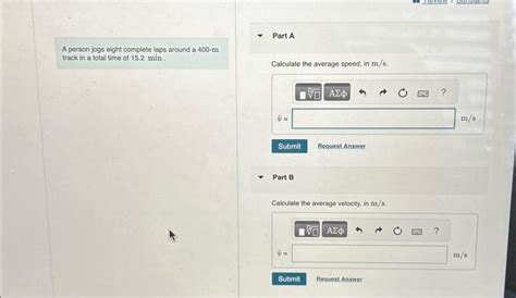 Solved A Person Jogs Eight Complete Laps Around A 400 M Chegg