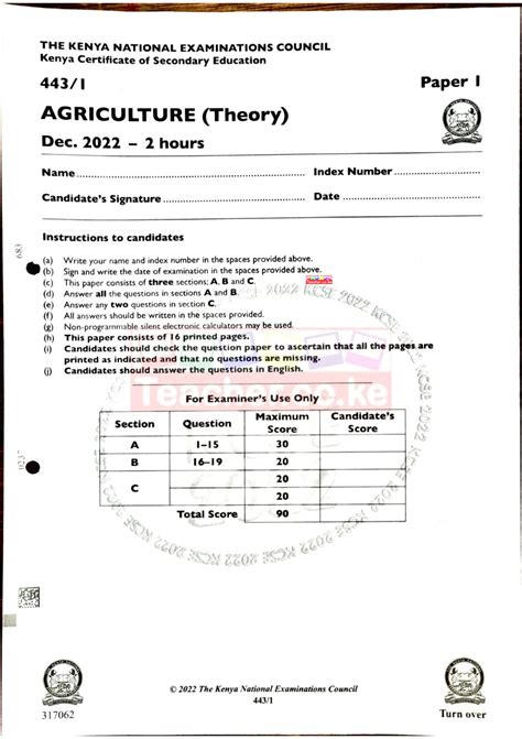 Kcse Past Papers With Marking Schemes Teacher Co Ke