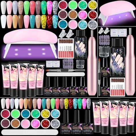 Amazon Clara Colors Poly Gel Nail Kit 12 Colors Clear Jelly Nude