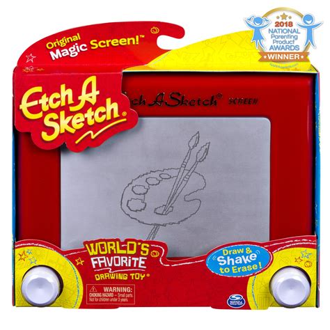 Etch A Sketch Classic Red Drawing Toy With Magic Screen For Ages