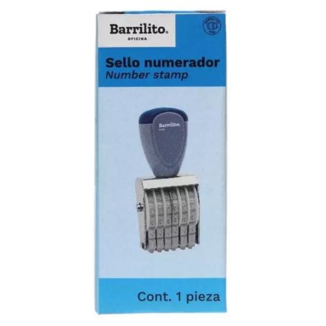 Sello Numerador Manual Barrilito Mm Digitos Ofimart