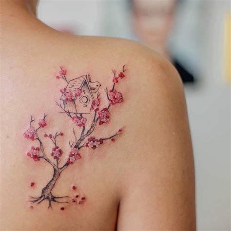 Tatuaje Árbol De Flores De Cerezo Por Luciana Periard Art Efeito Tatuajes Para Mujeres