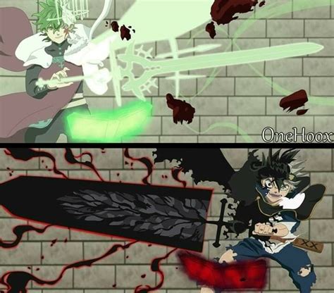 Two Swords Side By Side Black Clover Anime Black Clover Manga Anime