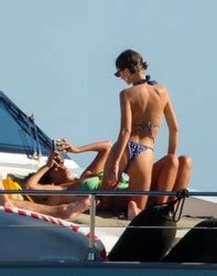 SWIMWEAR Emily Ratajkowski Wearing A Bikini On A Yacht In Mykonos Greece Blurry