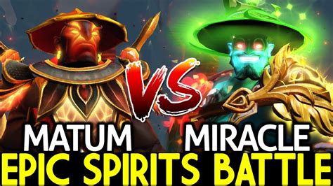 MIRACLE Storm Spirit VS MATUMBAMAN Ember Spirit Epic Spirits Battle 7