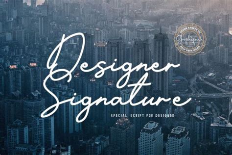 Designer Signature Font - Free Font