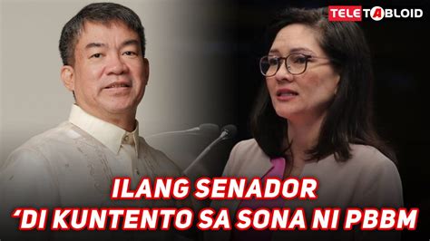 Ilang Senador Di Kuntento Sa Sona Ni Pbbm Abante Tnt