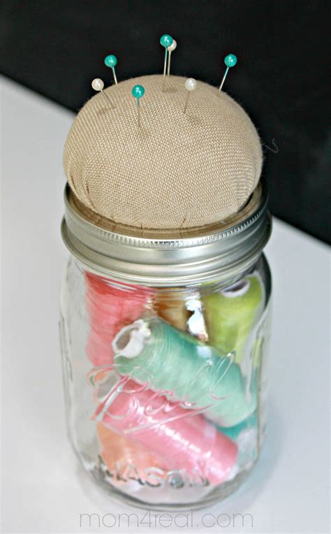 Mason Jar Sewing Kit Mom 4 Real