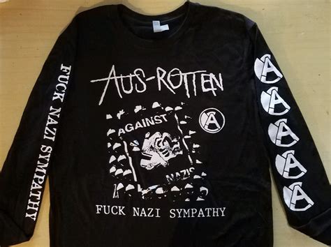 AUS ROTTEN Fuck Nazi Sympathy Long Sleeve Shirt Profane Existence Online Store Powered By