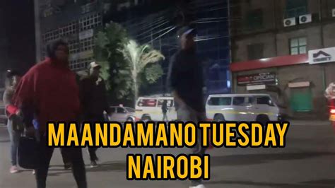 Situation In Nairobi Cbd This Morningmaandamano Tuesday Youtube