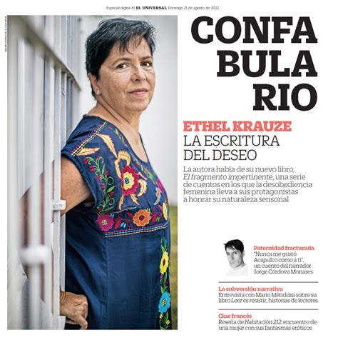 Confabulario On Twitter Ethel Krauze La Escritura Del Deseo Https