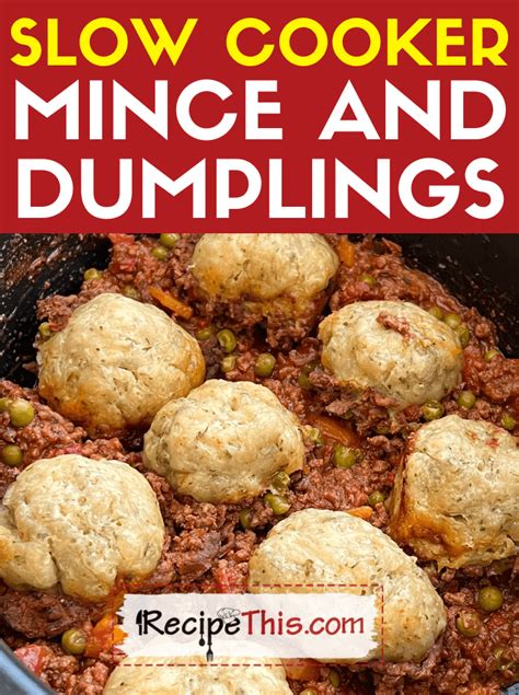 Slow Cooker Mince And Dumplings | Recipe This