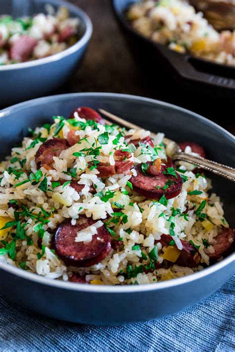 Dirty Rice With Smoked Sausage And Bacon Olivias Cuisine