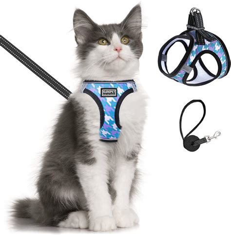 Pet Supplies Tactical Cat Harness Air Mesh Cat Walking Vest Harness