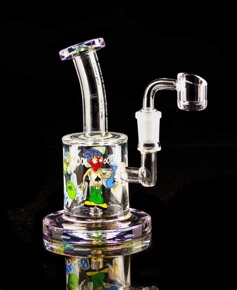 Rick And Morty Dab Rig With Chunky Base 6 • Stoners Rotation