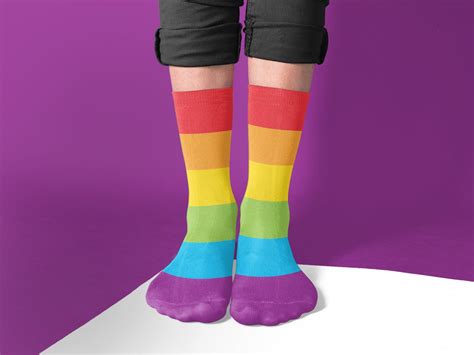 Gay Pride Regenbogen Socken LGBTQ Pride Flagge Pride Merch Etsy