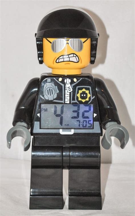 The Lego Movie Bad Cop Figure Digital Alarm Clock Working Lego