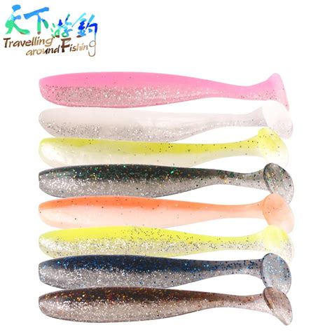 10pcspack Soft Lure 70mm24g 90mm48g T Tail Fishing Lures Silicone