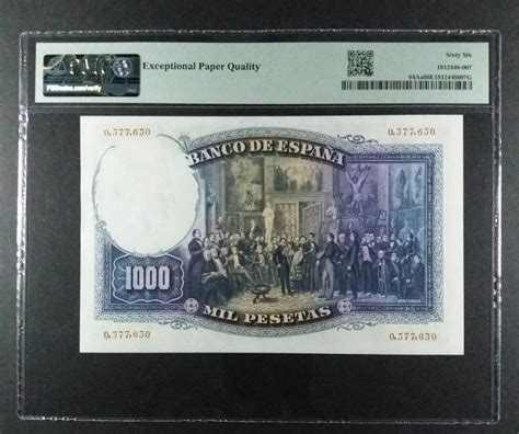 SPAIN 1000 PESETAS 1931 BANCO DE ESPA PMG 66 EPQ MA Shops