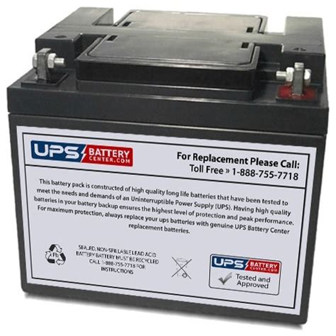 CSB GP12400 12V 40Ah Battery With F6 Nut Bolt Terminals