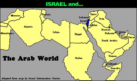 Israel Vs Arab World Map Dorisa Josephina