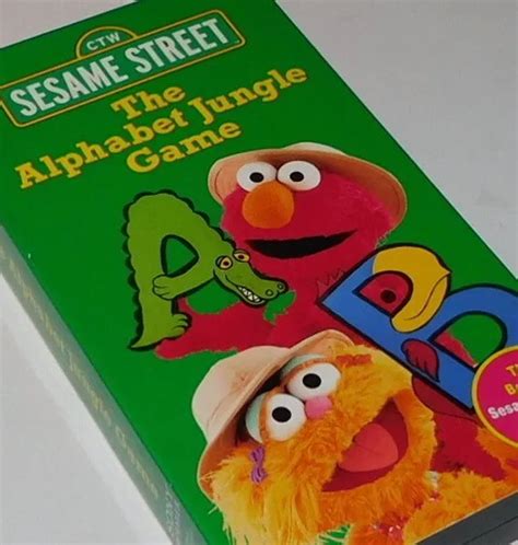 1998 THE ALPHABET Jungle Game VHS Video Tape Sesame Street EUR 7 40