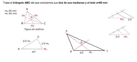 Dibujo Técnico 1º Bach TRIÁNGULOS EJERCICIOS