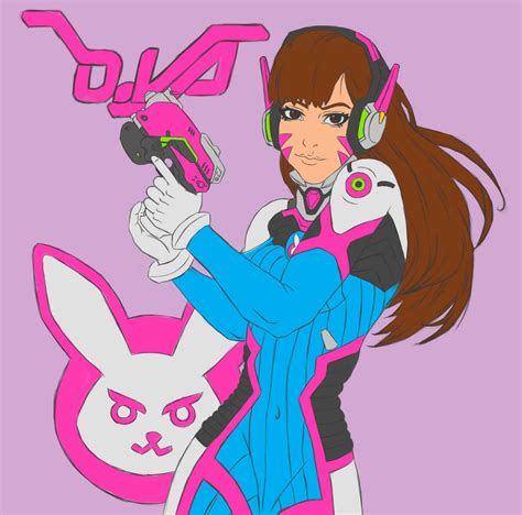 Overwatch Fanart Dva Color By Caiusshinra On Deviantart