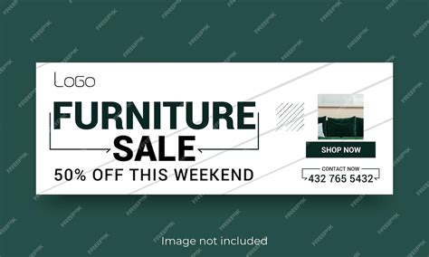 Premium Vector Furniture Sale Facebook Cover Banner Template Design