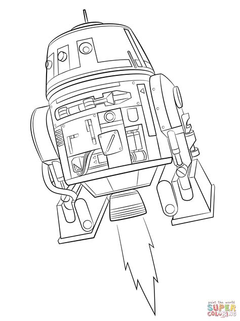 Star Wars Rebels Chopper coloring page | Free Printable Coloring Pages