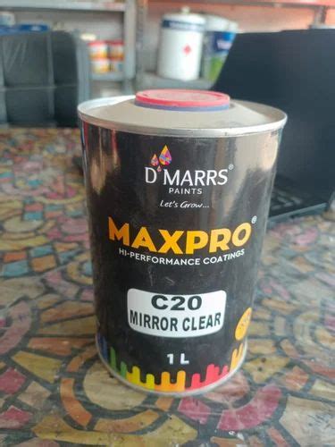 Maxpro Hi Performance Coatings C20 Mirror Clear Paint For Metal